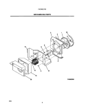 AIR HANDLING PARTS Diagram and Parts List for FAC065J7A3  Frigidaire Air Conditioner