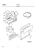 ICE & WATER DISPENSER Diagram and Parts List for FRS23W3AW7  Frigidaire Refrigerator