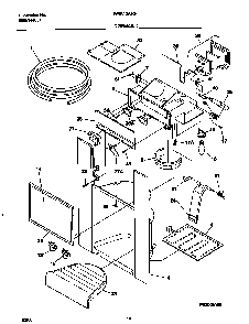 Dispenser Diagram and Parts List for WRS20WRHW5  Westinghouse Refrigerator