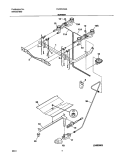 BURNER Diagram and Parts List for FGF312ASA  Frigidaire Range