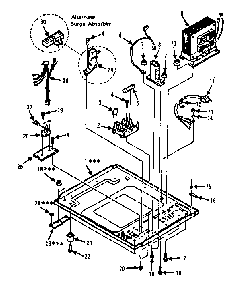 Microwave Parts Diagram and Parts List for 5648756181  Kenmore Microwave