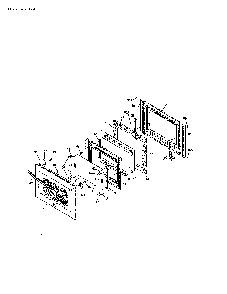 Door Diagram and Parts List for 79032603311  Kenmore Range