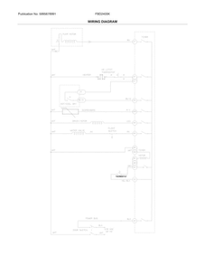 Wiring Diagram Diagram and Parts List for FBD2400KB10B  Frigidaire Dishwasher