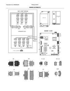 Wiring Schematic Diagram and Parts List for FPSC2277RF1  Frigidaire Refrigerator