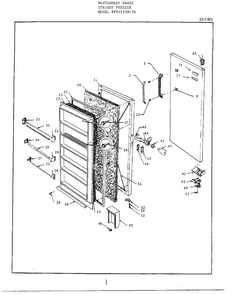Part Location Diagram of 126373 Frigidaire Freezer door gasket