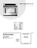 COVER Diagram and Parts List for CFEB30S5GC1  Frigidaire Wall Oven