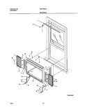 WINDOW MOUNTING Diagram and Parts List for GAS154K1A1  Gibson Air Conditioner