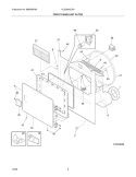 FRONT PANEL / LINT FILTER Diagram and Parts List for GLEQ942CS0  Frigidaire Dryer