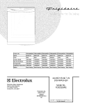 COVER Diagram and Parts List for FDB2320RES1  Frigidaire Dishwasher