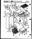 CABINET PARTS Diagram and Parts List for RT164HLH0  Frigidaire Refrigerator