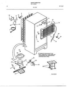 Electrical Equipment Page 9 Diagram and Parts List for 95-1522  Frigidaire Refrigerator