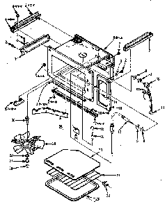 Cavity Parts Diagram and Parts List for 5648598610  Kenmore Microwave