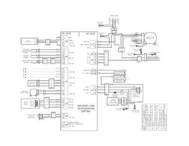 Wiring Schematic Diagram and Parts List for FGHN2866PFBA  Frigidaire Refrigerator