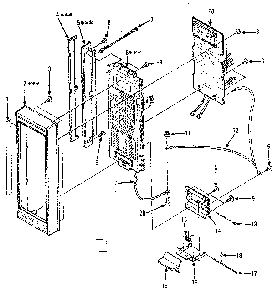 Control Panel Parts Diagram and Parts List for 5648878310  Kenmore Microwave