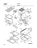 SHELVES Diagram and Parts List for GLHT216TAB1  Frigidaire Refrigerator