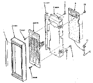Control Panel Parts Diagram and Parts List for 5648688410  Kenmore Microwave