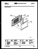 DOOR PARTS Diagram and Parts List for 56-4994-10-09  Tappan Microwave