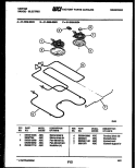 BROILER PARTS Diagram and Parts List for 31-3969-23-03  Frigidaire Range