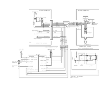 Wiring Diagram Diagram and Parts List for FFTR1514QW0  Frigidaire Refrigerator
