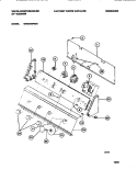 CONSOLE & CONTROLS Diagram and Parts List for WWX645PBS1  Frigidaire Washer