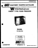 COVER Diagram and Parts List for FC168JTW2  Frigidaire Freezer