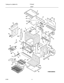BODY Diagram and Parts List for FED355EBA  Frigidaire Range