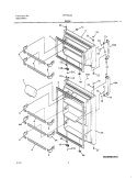 DOOR Diagram and Parts List for FRT18C5AW0  Frigidaire Refrigerator