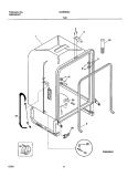 TUB Diagram and Parts List for GLDB953CS0  Frigidaire Dishwasher