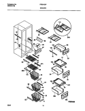 SHELVES Diagram and Parts List for FRS24ZSFW0  Frigidaire Refrigerator