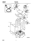 WSHR CAB, TOP Diagram and Parts List for WWX213RHS0  Frigidaire Washer