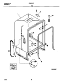 TUB Diagram and Parts List for FDB636GFS3  Frigidaire Dishwasher