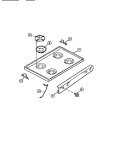 COOKTOP Diagram and Parts List for CGC3S5DXE  Gibson Range