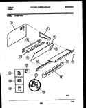 SPLASHER CONTROL Diagram and Parts List for 73-3951-23-02  Tappan Range