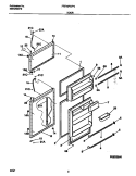 DOOR Diagram and Parts List for FRT16PDFD0  Frigidaire Refrigerator
