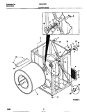 CABINET / DRUM Diagram and Parts List for MDG216REW0  Frigidaire Dryer