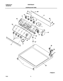 CONTROLS / TOP PANEL Diagram and Parts List for CRER7900AS1  Frigidaire Dryer