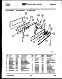 BACKGUARD Diagram and Parts List for 30-2139-23-05  Tappan Range