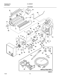ICE MAKER Diagram and Parts List for GLHS269ZCW2  Frigidaire Refrigerator