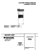 COVER Diagram and Parts List for GLSE62RHS0  Gibson Washer Dryer Combo