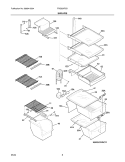 Part Location Diagram of 240389618 Frigidaire SERVICE DATA SHEET