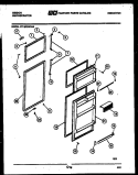 DOOR PARTS Diagram and Parts List for RT15F3WX4A  Gibson Refrigerator
