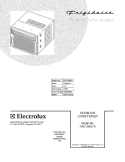 COVER Diagram and Parts List for FAC126N1A1  Frigidaire Air Conditioner
