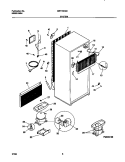 SYSTEM Diagram and Parts List for MRT16CGEW4  Frigidaire Refrigerator