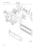 BACKGUARD Diagram and Parts List for FEFBMZ96FCC  Frigidaire Range
