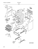 BODY Diagram and Parts List for CFEF370GS1  Frigidaire Range