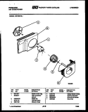 AIR HANDLING PARTS Diagram and Parts List for AW10MT5L1  Frigidaire Air Conditioner