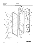 REFRIGERATOR DOOR Diagram and Parts List for NGS26ZZAW4  Frigidaire Refrigerator