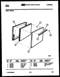 DOOR PARTS Diagram and Parts List for VE30AW5  Tappan Range