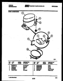 COMPRESSOR PARTS Diagram and Parts List for MC40S7GYNB  Gibson Dehumidifier
