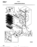 CABINET / CONTROL / SHELVES Diagram and Parts List for TFU20F7EW1  Tappan Freezer